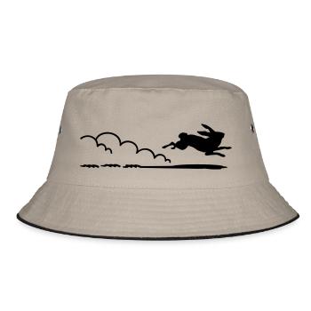 lapin qui court / running rabbit (1c) - Bob - kaki/noir - Devant