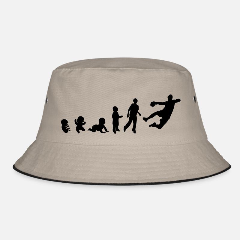 Handball-Sport-Evolution der Menschenrechte Bucket Hat