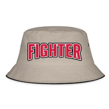 Fighter - Bucket Hat - khaki/black - Front