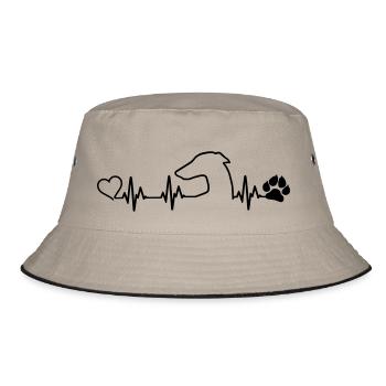 GALGO ESPANOL Heartbeat - Bucket Hat - Khaki/Schwarz - Vorne