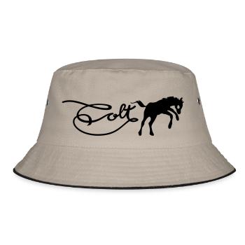 colt logo - Bucket Hat - Khaki/Schwarz - Vorne