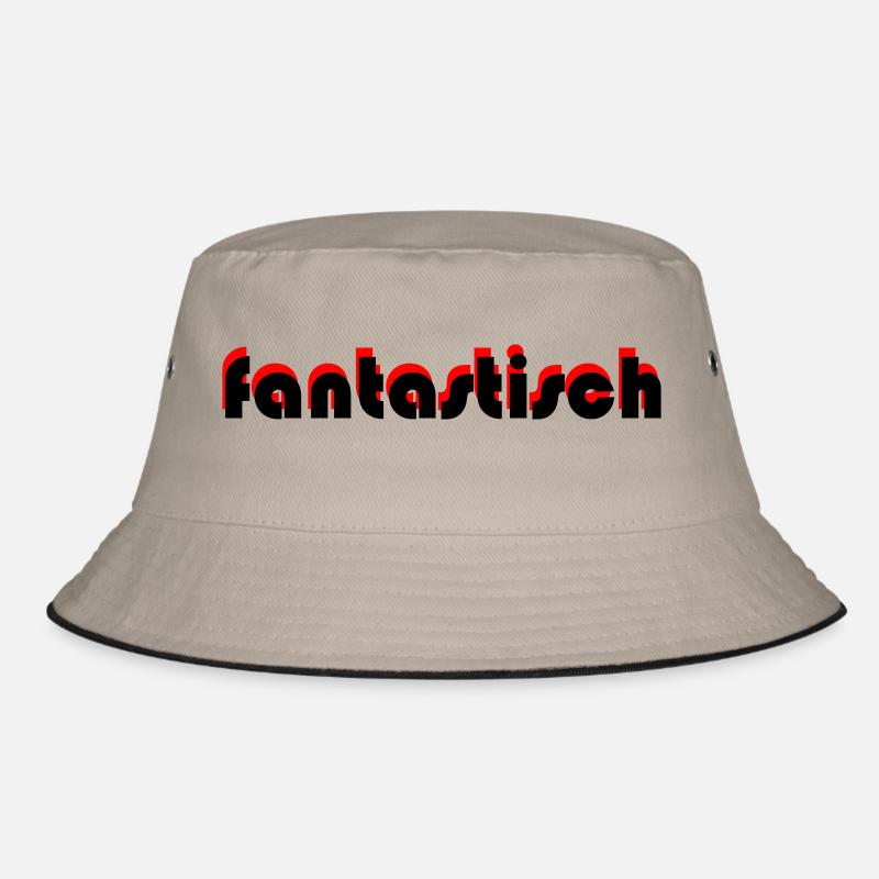fantastisch - Bucket Hat - Khaki/Schwarz