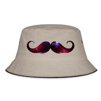 moustache universe - Bucket Hat - khaki/black - Front