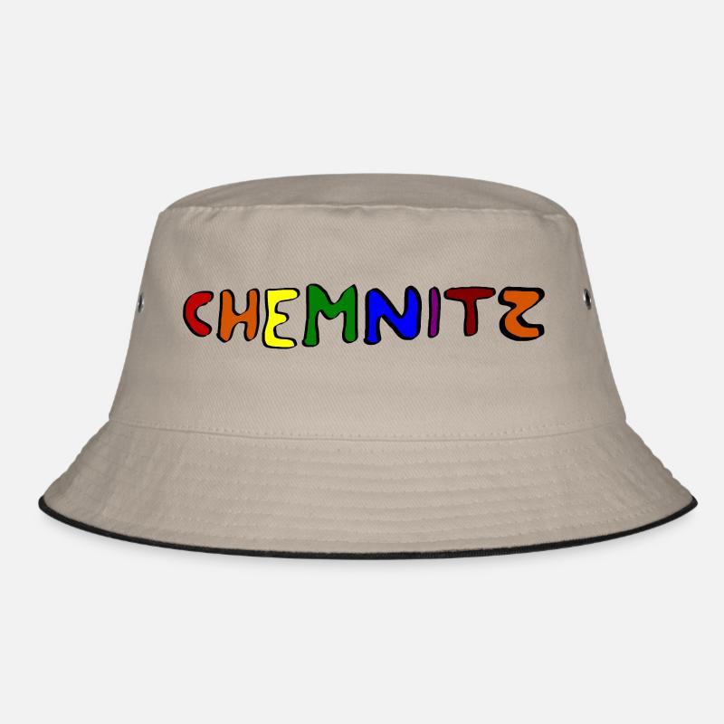 Chemnitz bleibt bunt - Bucket Hat - Khaki/Schwarz