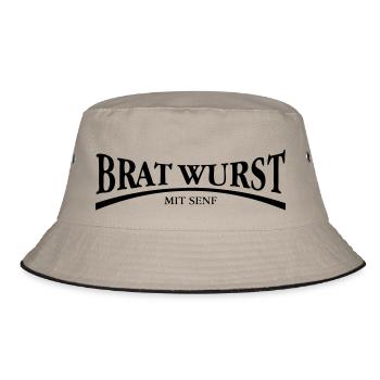 Bratwurst - Bucket Hat - khaki/black - Front