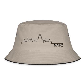 Skyline Mainz - Bucket Hat - Khaki/Schwarz - Vorne