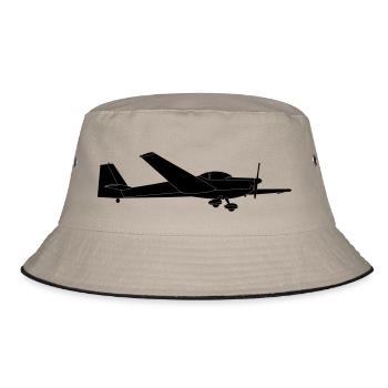 C Hawk motor glider glider glider - Bucket Hat - khaki/black - Front
