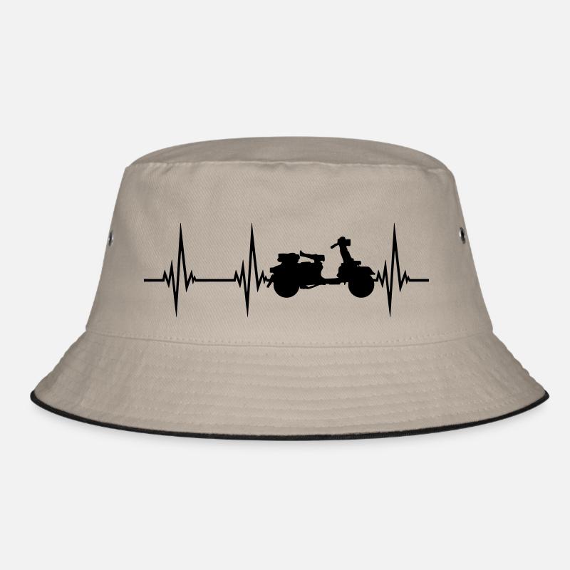 puls frequenz herzschlag roller clipart fahren ele Bucket Hat