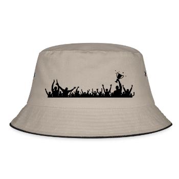 Fans Pokal - Bucket Hat - Khaki/Schwarz - Vorne
