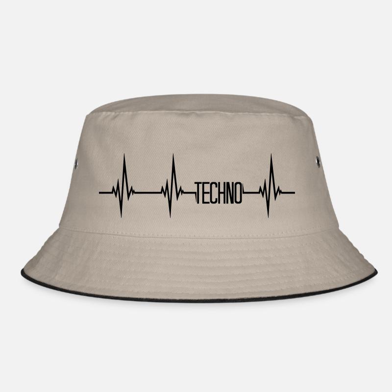 Herzschlag Puls Techno Bucket Hat
