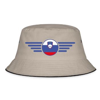 I Love Slovenia, Elegance Style Design T-Shirt - Bucket Hat - khaki/black - Front