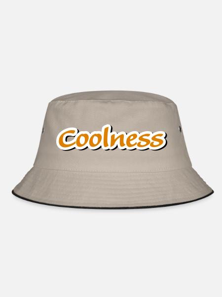coolness claim Vectorgraphic - Bucket Hat - khaki/black - Front