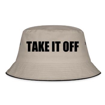 Take it off - Bucket Hat - khaki/black - Front