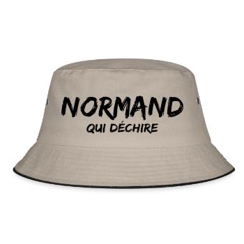 Normand humour - Bucket Hat - khaki/black - Front