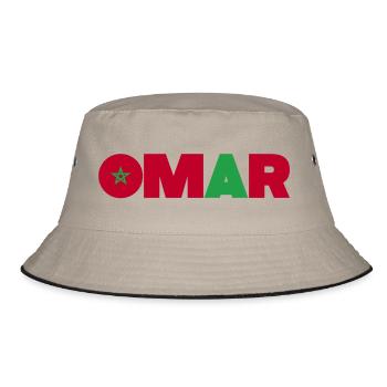 Marokko - Bucket Hat - Khaki/Schwarz - Vorne