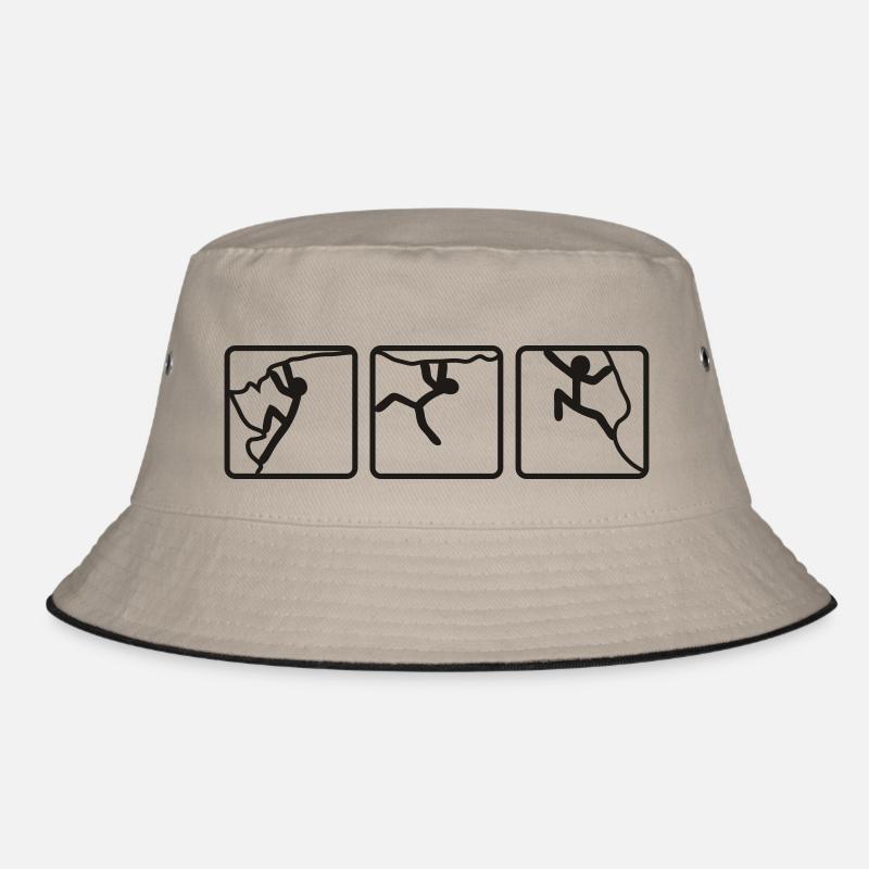 Kletterndes Strichmännchen 2 Bucket Hat