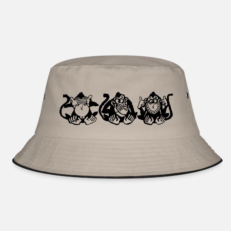 3_apes Bucket Hat