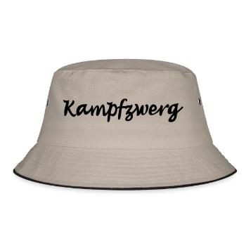 battle dwarf - Bucket Hat - khaki/black - Front