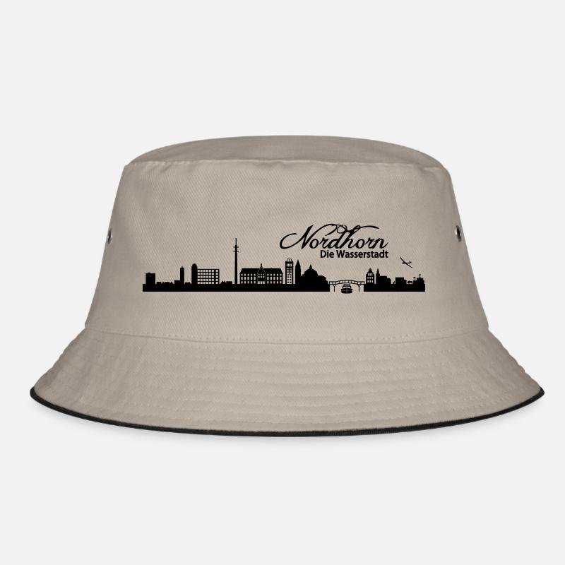 Nordhorner Skyline - Bucket Hat - Khaki/Schwarz
