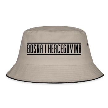 Bosna i Hercegovina - n25 - Bucket Hat - Khaki/Schwarz - Vorne