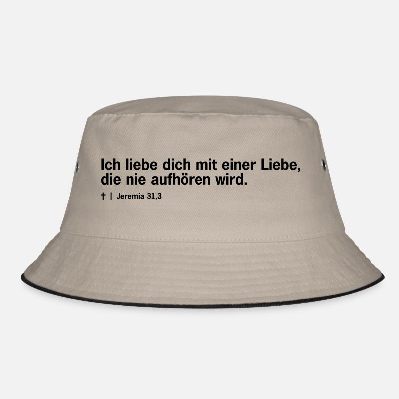 Bibel: Jeremia 31,3 Bucket Hat