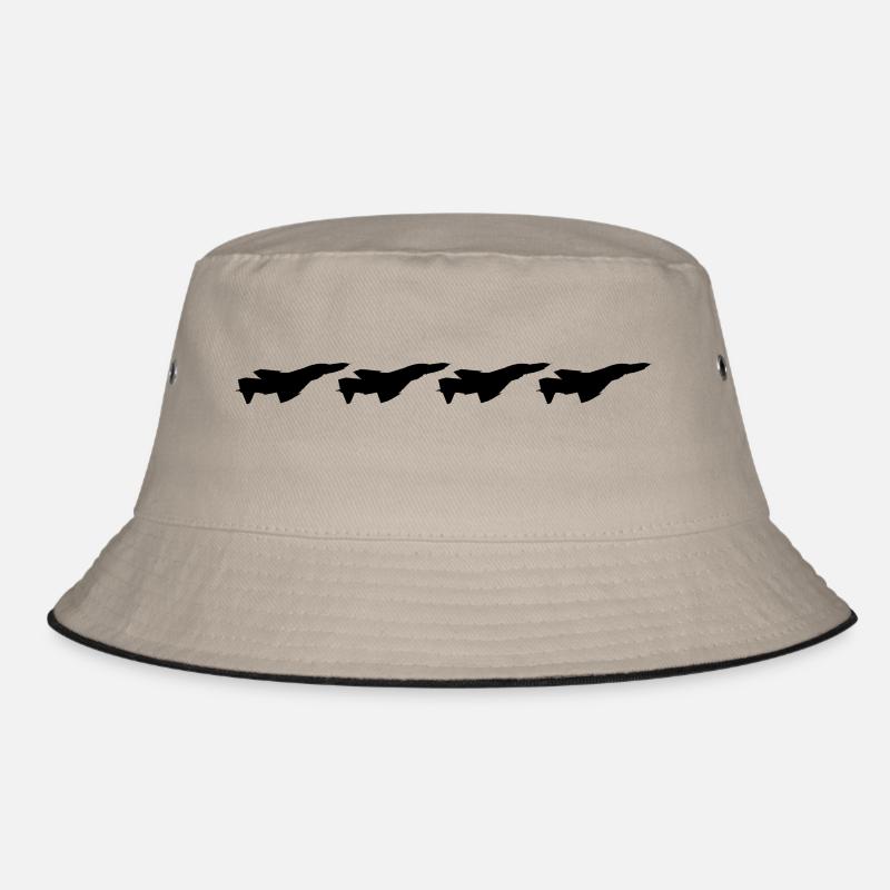 F4 Phantom II schwarz Bucket Hat
