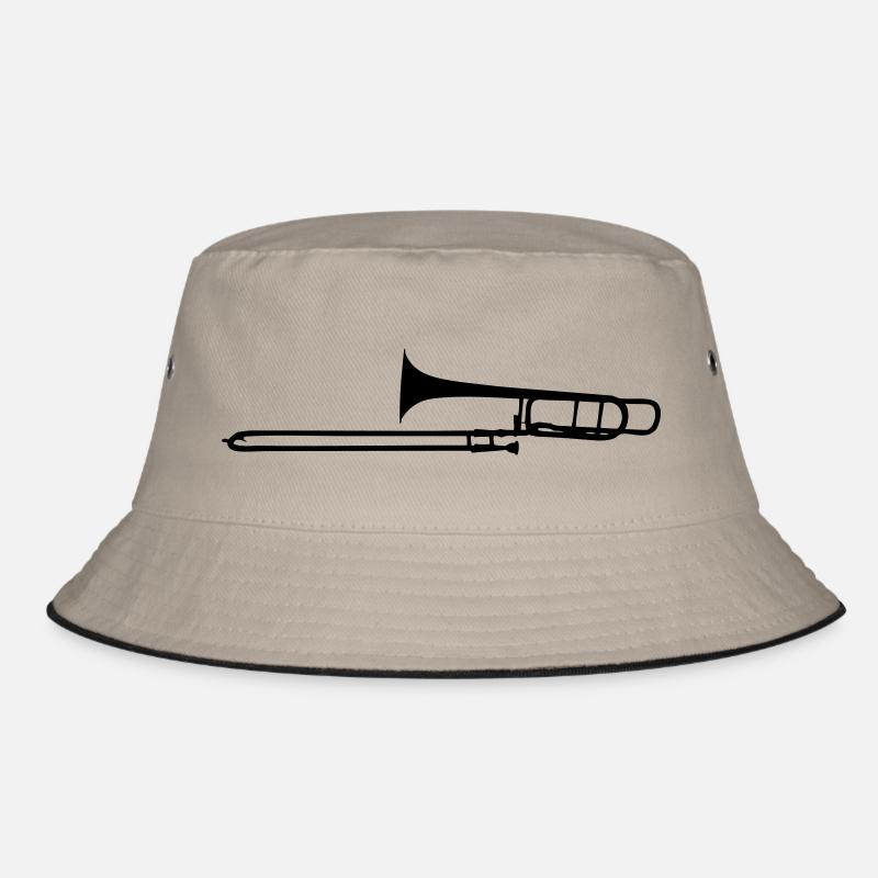 Posaune - Bucket Hat - Khaki/Schwarz