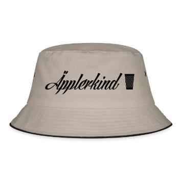Äpplerkind Frankfurt - Stadtgeschenke - Bucket Hat - Khaki/Schwarz - Vorne