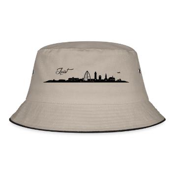 Juister Skyline - Bucket Hat - Khaki/Schwarz - Vorne