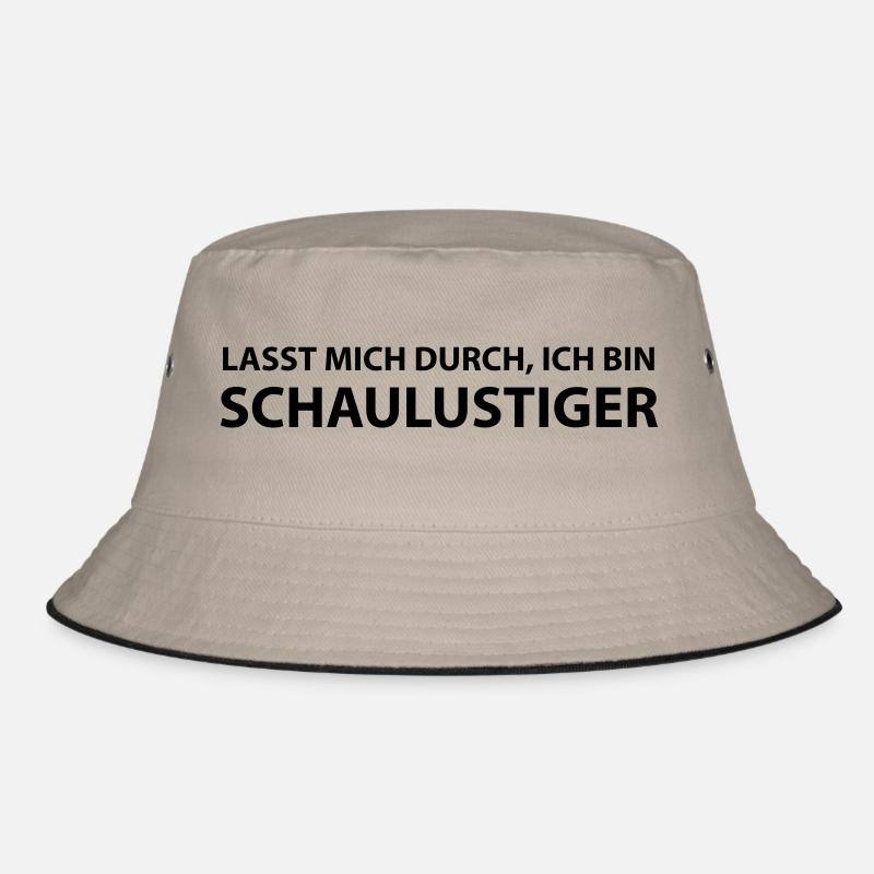 schaulustiger - Bucket Hat - Khaki/Schwarz