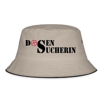 Dosensucherin - 2colors - 2011 - Bucket Hat - khaki/black - Front