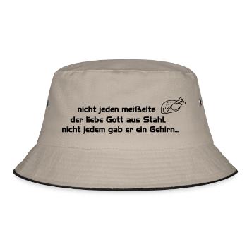 gehirn - Bucket Hat - Khaki/Schwarz - Vorne