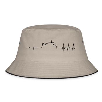 Puls Roadster Caferacer Retro - Bucket Hat - Khaki/Schwarz - Vorne