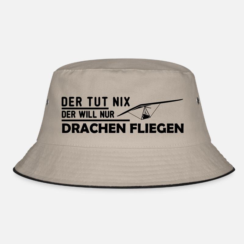 der will nur hängegleiten Geschenk Bucket Hat