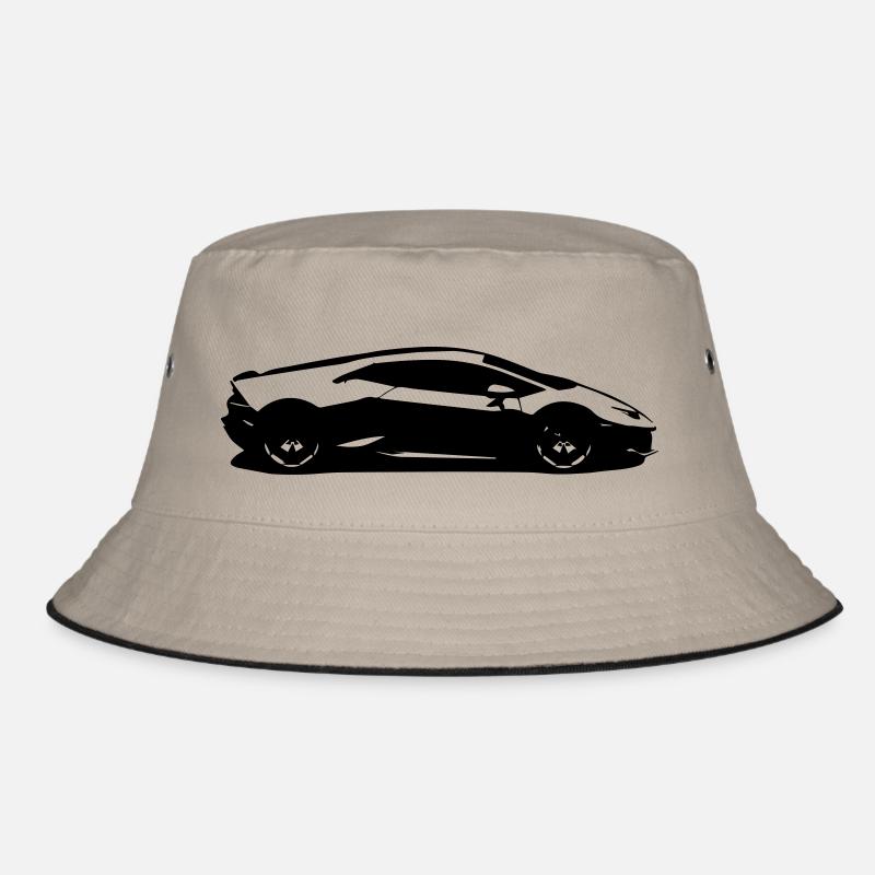 lamborgihini - Bucket Hat - khaki/black