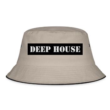 deep house - Bucket Hat - khaki/black - Front