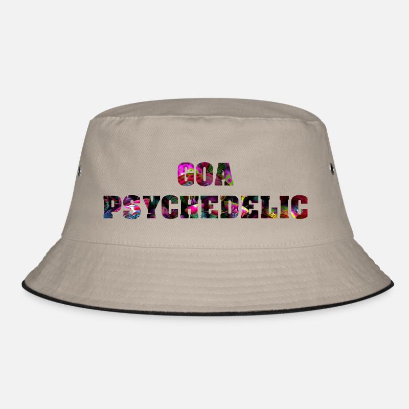 Goa psychedelic - Bob - kaki/noir
