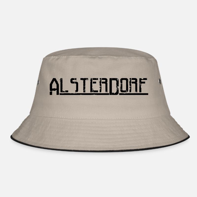 alsterdorf - Bucket Hat - Khaki/Schwarz