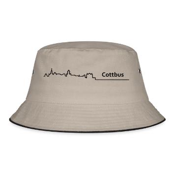 Cottbus skyline - Bucket Hat - khaki/black - Front