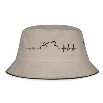Puls street triple R - Bucket Hat - Khaki/Schwarz - Vorne