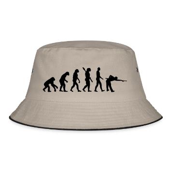 Billard - Bucket Hat - Khaki/Schwarz - Vorne