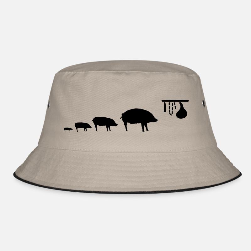pig_evolution Bucket Hat