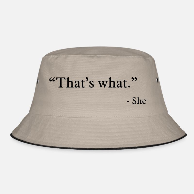 that's what she said - Bucket Hat - khaki/black
