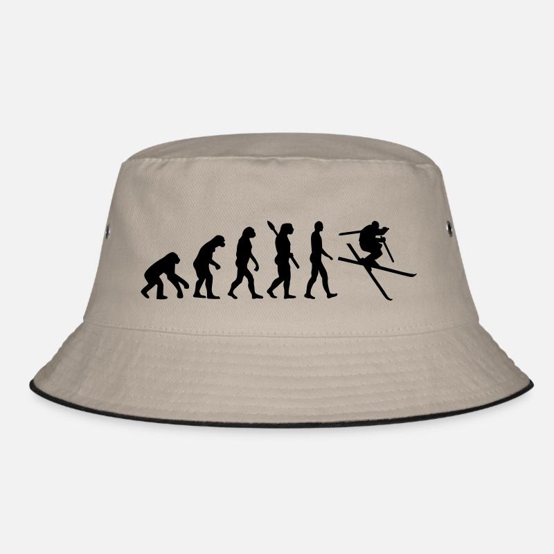 Evolution Ski - Bucket Hat - Khaki/Schwarz