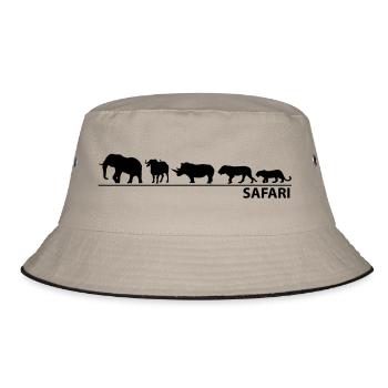 The big five - Bucket Hat - khaki/black - Front