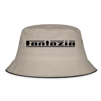 Fantazia Logo - Bucket Hat - khaki/black - Front