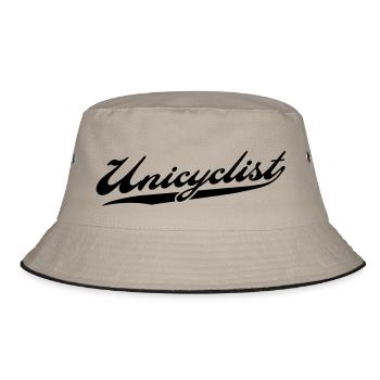 unicyclist - Bucket Hat - khaki/black - Front