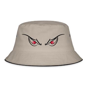 Eyes of devils evil wicked 2c - Bucket Hat - khaki/black - Front