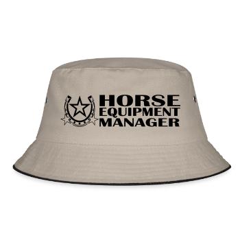 Horse Equipment Manager 2 Turniertrottel - Bucket Hat - Khaki/Schwarz - Vorne