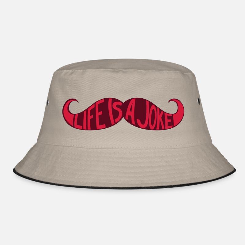 Schnurrbart - Das Leben ist ein Witz Bucket Hat